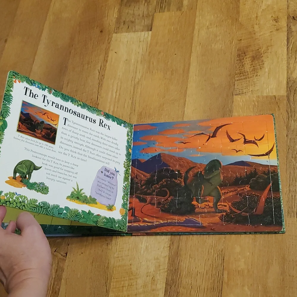 Jigsaw Dinosaurs Puzzle Book‎